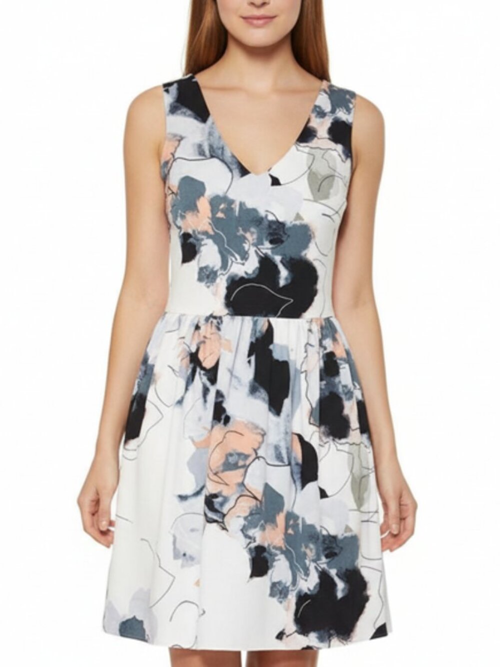 Love...ady Fit and Flare Floral Dress Size M
